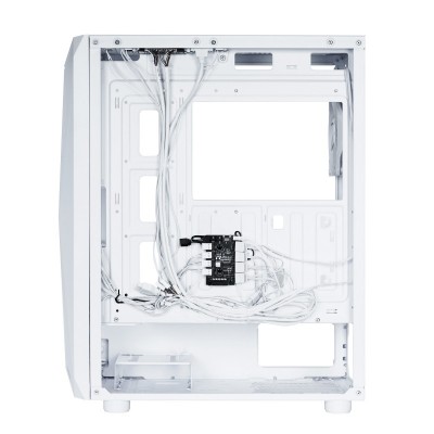 Корпус 2E GAMING Aruba G3313W, без БЖ 1xUSB3.0, 2xUSB2.0, 5x120мм ARGB, VGA 330мм, LCS ready, HUB, TG Side Panel, ATX, білий