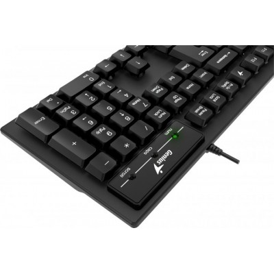 Клавіатура Genius KB-102 USB Black Ukr