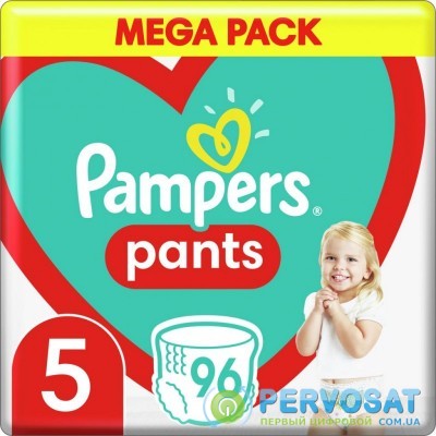 Подгузник Pampers трусики Pants Junior Размер 5 (12-17 кг) 96 шт (8006540069509)