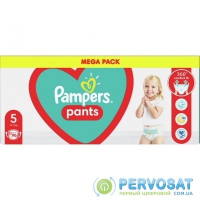 Подгузник Pampers трусики Pants Junior Размер 5 (12-17 кг) 96 шт (8006540069509)