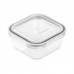 Контейнер для зберігання харчових продуктів Ardesto Gemini, 0.3л, боросилікатне скло, пластик, квадратний, прозорий