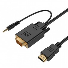 Перехідник HDMI to VGA Cablexpert (A-HDMI-VGA-03-6) Перехідник HDMI to VGA Cablexpert (A-HDMI-VGA-03-6)