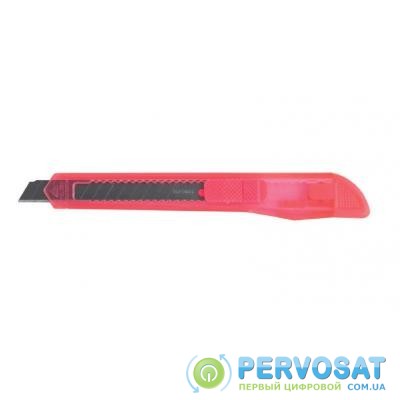 Нож канцелярский Buromax 9мм, transparent plastic, assorted colors, JOBMAX (BM.4631)