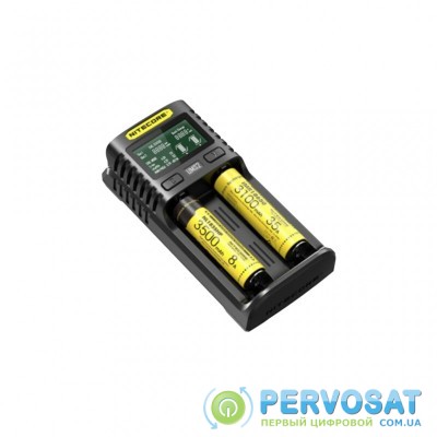 Зарядное устройство для аккумуляторов Nitecore Digicharger UM2 (2 channels, LCD дисп.,Li-ion, Ni-MH/Ni-Cd, (11454)