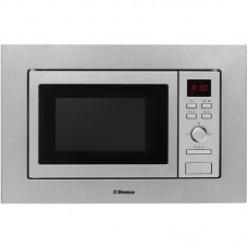 Мікрохвильова піч Hansa вбудовувана, 20л, електр.управл., 800Вт, гриль, дисплей, відкр.кнопкою, нерж