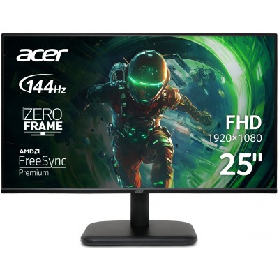 Монітор Acer 24.5" EK251QP6bi D-Sub, HDMI, IPS, 144Hz, 1ms, FreeSync