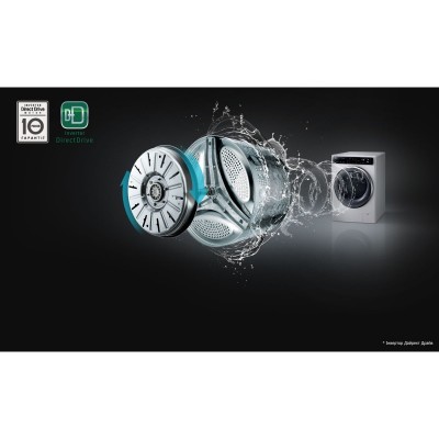 Пральна машина з фронт. завант. LG F4J6TS1W, 8кг, 1400, A+++-30%, Пара, глибина 56см, Дисплей, Білий