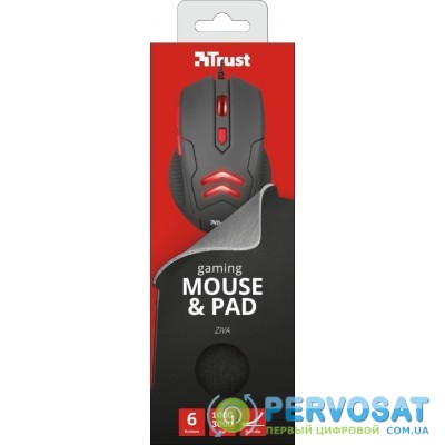 Trust Gaming mouse with Mouse pad BLACK