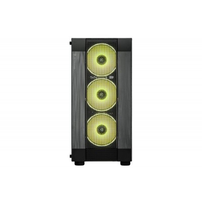 Корпус 2E GAMING DOMINATOR (G3305) MidT, 2xUSB2.0, 1xUSB3.0, 3x120мм ARGB, скло (бічна панель),без БЖ,чорний