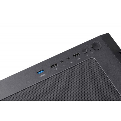 Корпус 2E GAMING DOMINATOR (G3305) MidT, 2xUSB2.0, 1xUSB3.0, 3x120мм ARGB, скло (бічна панель),без БЖ,чорний