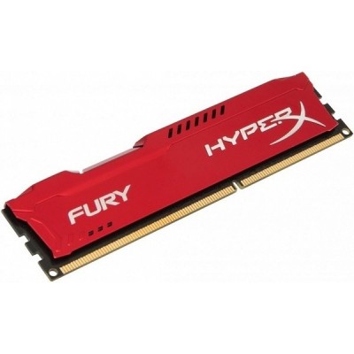 Пам'ять до ПК Kingston DDR3 1600 4GB HyperX Fury Red