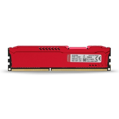 Пам'ять до ПК Kingston DDR3 1600 4GB HyperX Fury Red