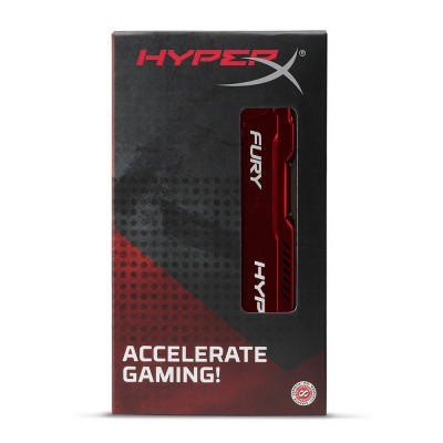 Пам'ять до ПК Kingston DDR3 1600 4GB HyperX Fury Red