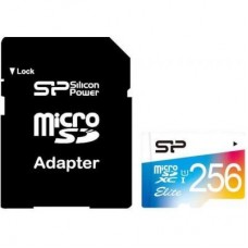 Карта пам'яті Silicon Power 256GB microSDXC class 10 UHS-I Elite Color (SP256GBSTXBU1V20SP) Карта пам'яті Silicon Power 256GB microSDXC class 10 UHS-I Elite Color (SP256GBSTXBU1V20SP)