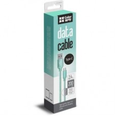Дата кабель USB 2.0 AM to Type-C 2.0m mint ColorWay (CW-CBUC008-MT) Дата кабель USB 2.0 AM to Type-C 2.0m mint ColorWay (CW-CBUC008-MT)