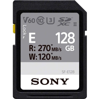 Карта пам'яті Sony 128GB SDXC C10 UHS-II U3 V60 R270/W120MB/s Entry