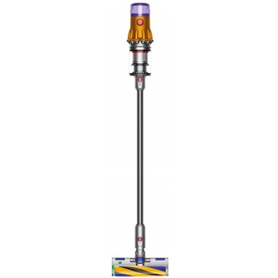 Пилосос DYSON безпровідний V12 Detect Slim Absolute, 150 аВт, конт пил -0,35л, автон. робота до 60хв, вага-2,2кг, сірий-фіолетовий-помаранчевий, ДС394167-01