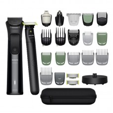 Тример Philips Series 9000, для обличчя, голови, тіла, акум., насадок-25, сталь, чорний Тример Philips Series 9000, для обличчя, голови, тіла, акум., насадок-25, сталь, чорний