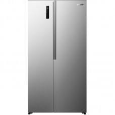 Холодильник SBS Gorenje, 179х62х91см, 2 двері, 347(197)л, А+, NF+, Інв., Зона св-ті, Зовн. Диспл, нерж