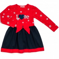 Плаття Breeze "LOVE" (14996-128G-red) Плаття Breeze "LOVE" (14996-128G-red)