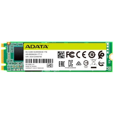 Твердотільний накопичувач SSD ADATA SATA M.2 256GB SU650 2280 3D TLC