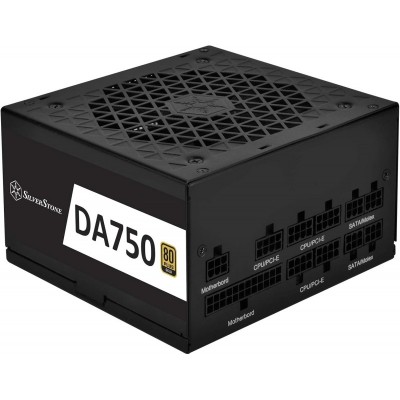 Блок живлення SilverStone Decathlon (750W), &gt;90%, 80+ Gold, 120мм, 1xMB, 24pin(20+4), 2xCPU 8pin(4+4), 6xMolex, 8xSATA, 4xPCIe 8pin(6+2),Fully modular