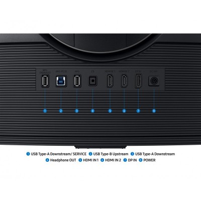 Монітор Samsung 37" G7 G75F 4K HDMI, DP, USB, VA, 3840x2160, 165Hz, 1ms