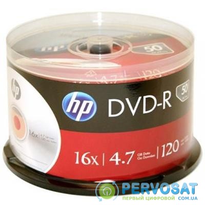 Диск DVD HP DVD-R 4.7GB 16X 50 шт Spindle (69316)