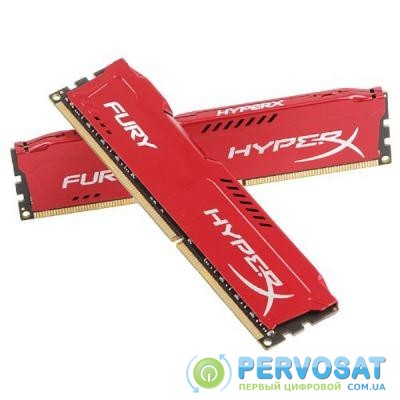 Модуль памяти для компьютера DDR3 16Gb (2x8GB) 1866 MHz HyperX Fury Red Kingston (HX318C10FRK2/16)
