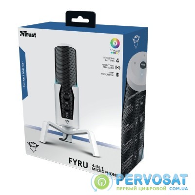 Мікрофон для ПК Trust GXT 258W Fyru USB 4-in-1 PS5 Compatible White