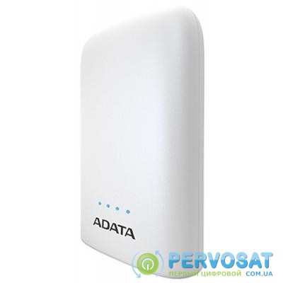 Батарея универсальная ADATA P10050V White (10050mAh, 2*5V*2,4A max, cable Micro-USB) (AP10050V-DUSB-CWH)