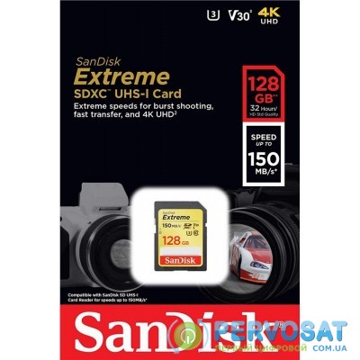SanDisk EXTREME SD UHS-I U3[SDSDXV5-128G-GNCIN]