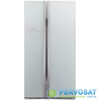 Холодильник SBS HITACHI R-S700PUC2GS, 180х77х92см, 2 дв., Х- 377л, М- 228л, A++, NF, Інвертор, Сріблястий (скло)