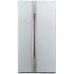 Холодильник SBS HITACHI R-S700PUC2GS, 180х77х92см, 2 дв., Х- 377л, М- 228л, A++, NF, Інвертор, Сріблястий (скло)