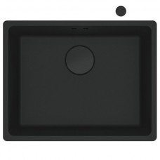 Мийка кухонна Franke Maris, фраграніт, прямокутник, без крила, 553х433х200мм, чаша - 1, універсальна, MRG 110-52, чорний матовий (+вентиль) Мийка кухонна Franke Maris, фраграніт, прямокутник, без крила, 553х433х200мм, чаша - 1, універсальна, MRG 110-52, чорний матовий (+вентиль)