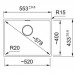 Мийка кухонна Franke Maris, фраграніт, прямокутник, без крила, 553х433х200мм, чаша - 1, універсальна, MRG 110-52, чорний матовий (+вентиль)