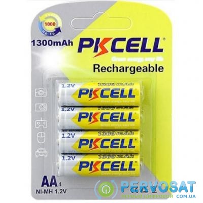 Аккумулятор PKCELL AA R6 NiMH 1300mAh * 4 (PC/AA1300-4BR)