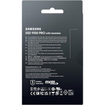 Накопичувач SSD Samsung M.2 1TB PCIe 5.0 9100PRO+ радіатор