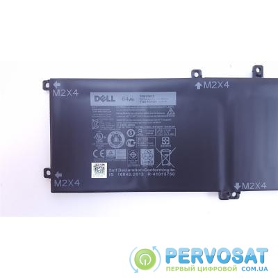 Аккумулятор для ноутбука Dell XPS 15-9550 (long) 4GVGH, 84Wh (7260mAh), 6cell, 11.4V, Li-i (A47245)