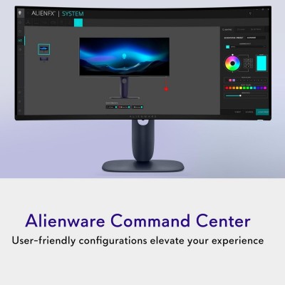 Монітор DELL 34" AW3425DW 2xHDMI, DP, USB, QD-OLED, 3440x1440, 21:9, 240Hz, 0.03ms, DCI-P3 99.3%, CURVED, G-SYNC, FreeSync, AdaptiveSync, HAS, HDR TrueBlack 400