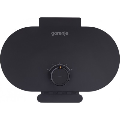Міні-гриль Gorenje 1200Вт, алюміній, пластина д/вафель, корпус-метал, чорний Міні-гриль Gorenje 1200Вт, алюміній, пластина д/вафель, корпус-метал, чорний