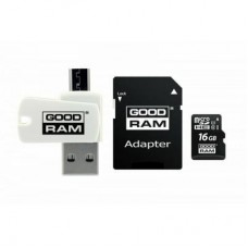 Карта пам'яті GOODRAM 16Gb microSDHC class 10 UHS-I (M1A4-0160R12) Карта пам'яті GOODRAM 16Gb microSDHC class 10 UHS-I (M1A4-0160R12)