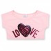 Набір дитячого одягу Breeze "LOVE" з паєток (9007-116G-beige)