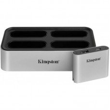 Хаб Kingston USB 3.1 Type-C > 4xWorkflow Slots/USB 3.2 Type-А/Type-C Workflow Station Срібний