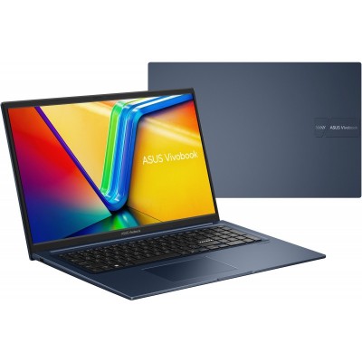 Ноутбук ASUS Vivobook 17 X1704ZA-AU008 17.3&quot; FHD IPS, Intel i5-1235U, 16GB, F512GB, UMA, NoOS, Блакитний