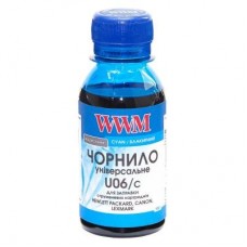 Чорнило WWM Canon/HP/Lexmark 100г Cyan (U06/C-2) Чорнило WWM Canon/HP/Lexmark 100г Cyan (U06/C-2)