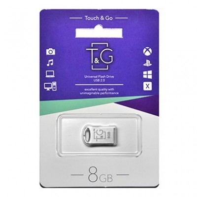 USB флеш накопитель T&G 8GB 105 Metal Series Silve USB 2.0 (TG105-8G)