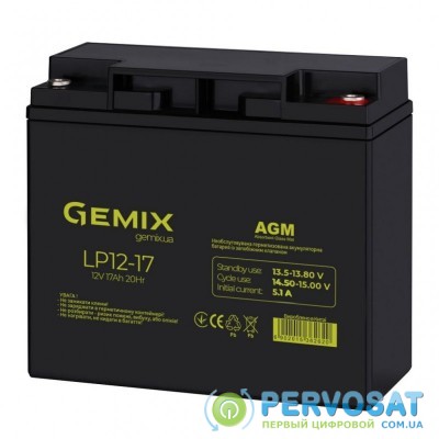 Батарея к ИБП GEMIX 12В 17 Ач (LP1217)