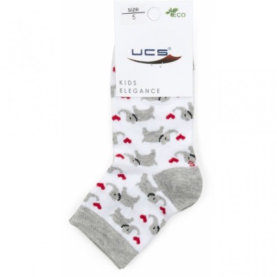 Носки UCS Socks со слониками (M0C0101-2116-3B-white)