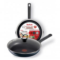 Сковорідка з кришкою Tefal Family Day 28 см, алюміній Сковорідка з кришкою Tefal Family Day 28 см, алюміній